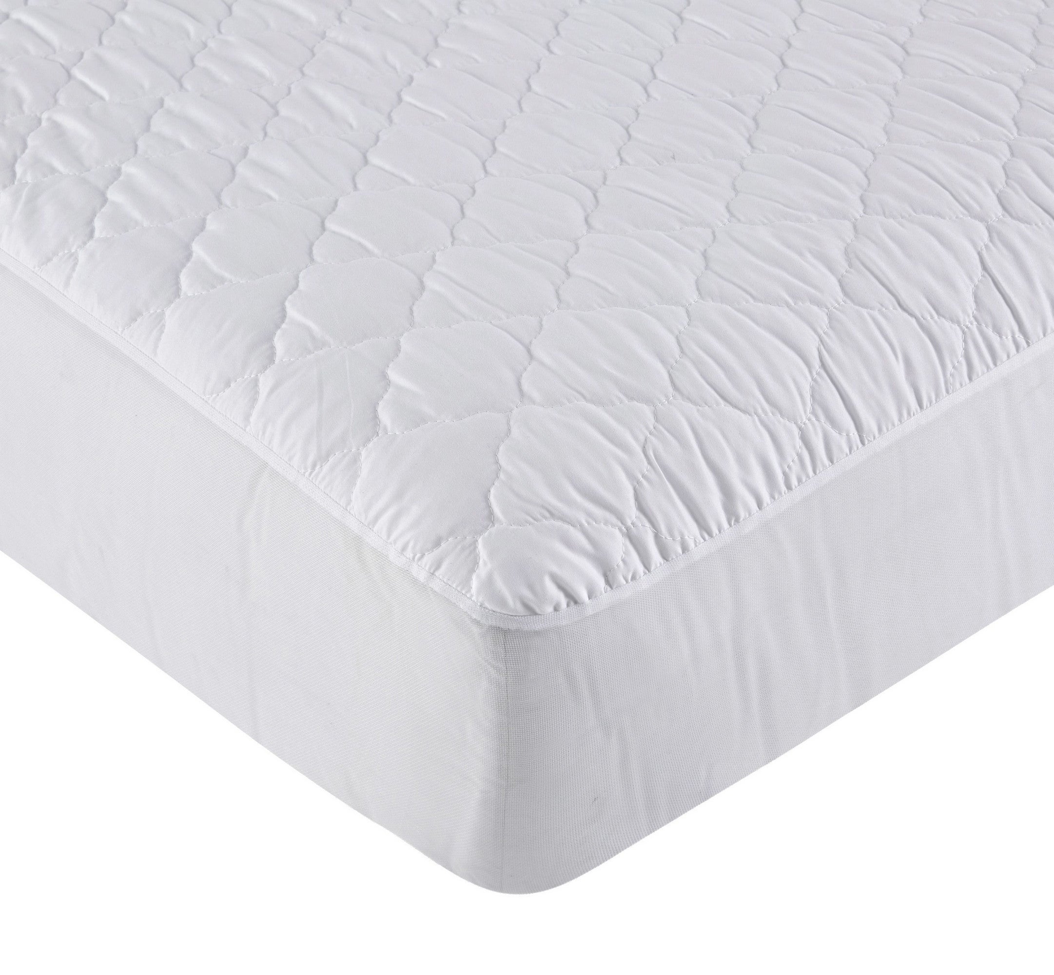 Protector de Colchón Rizo Impermeable Transpirable y Antiácaros TEX HOME  Cama 90 cm Blanco