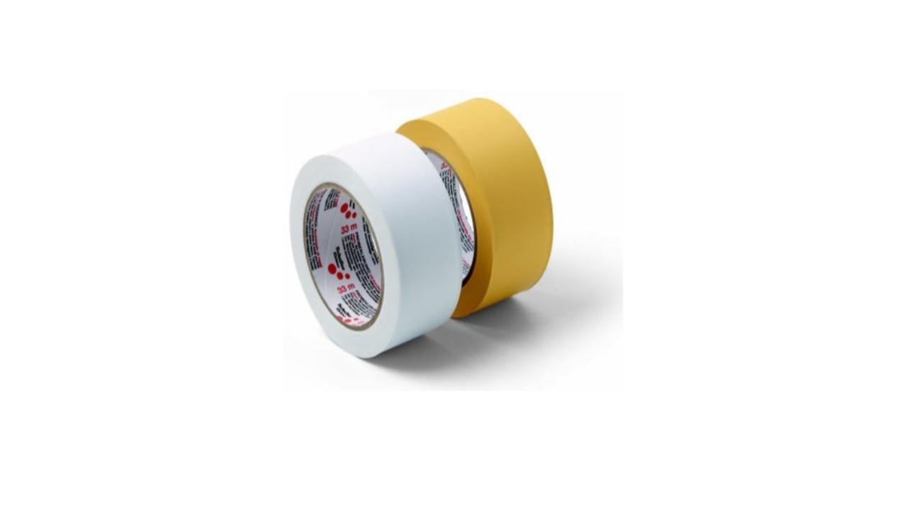 URJWAN Applicatore per nastro, macchina per nastro adesivo, applicatore per pavimenti sportivi, tessuto a mano, strumento per la marcatura del pavimento con set di cerchi da disegno