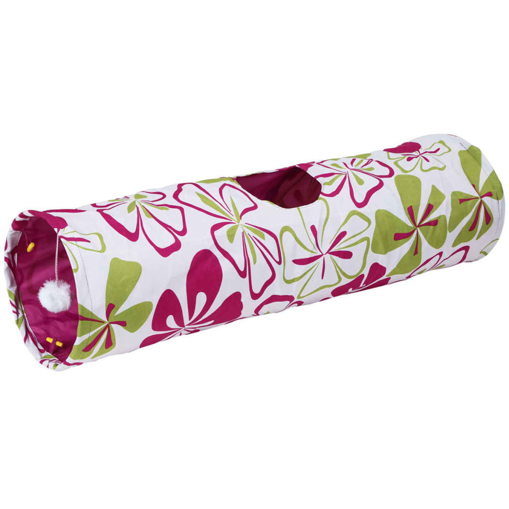 tunnel-pour-chats-flower-25-x-90-cm-82638-kerbl-leroy-merlin