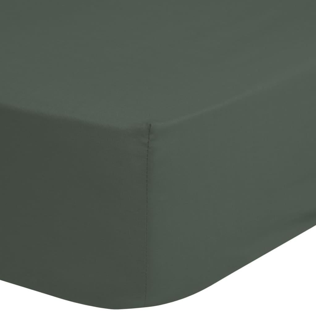 Vency Lenzuolo Con Angoli In Jersey Di Cotone - 160x200 Cm, Verde Scuro, Altezza 30 Cm - 3