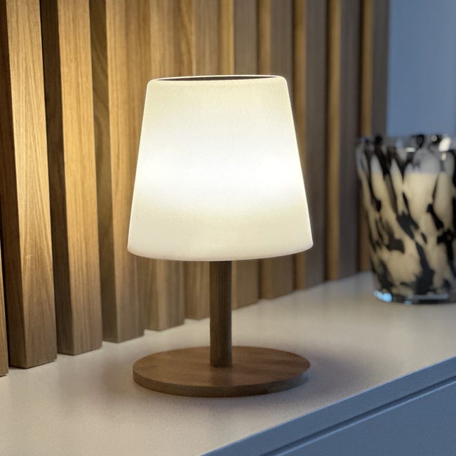 Lampe de table sans fil LED Acier Gris H25CM STANDY MINI