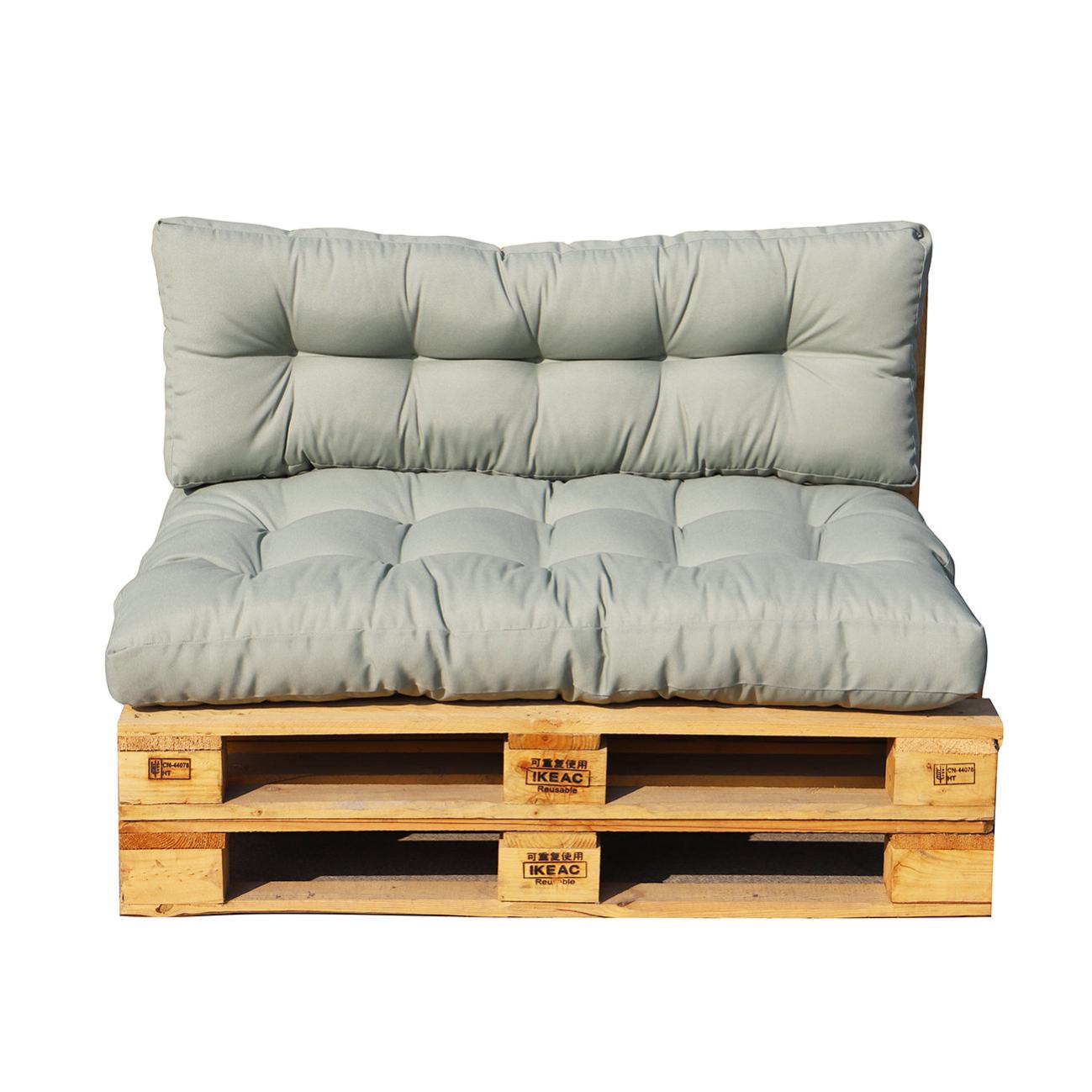 Juego de 2 cojines de exterior para palet 120 x 80 x 15 cm RIOU | Leroy ...