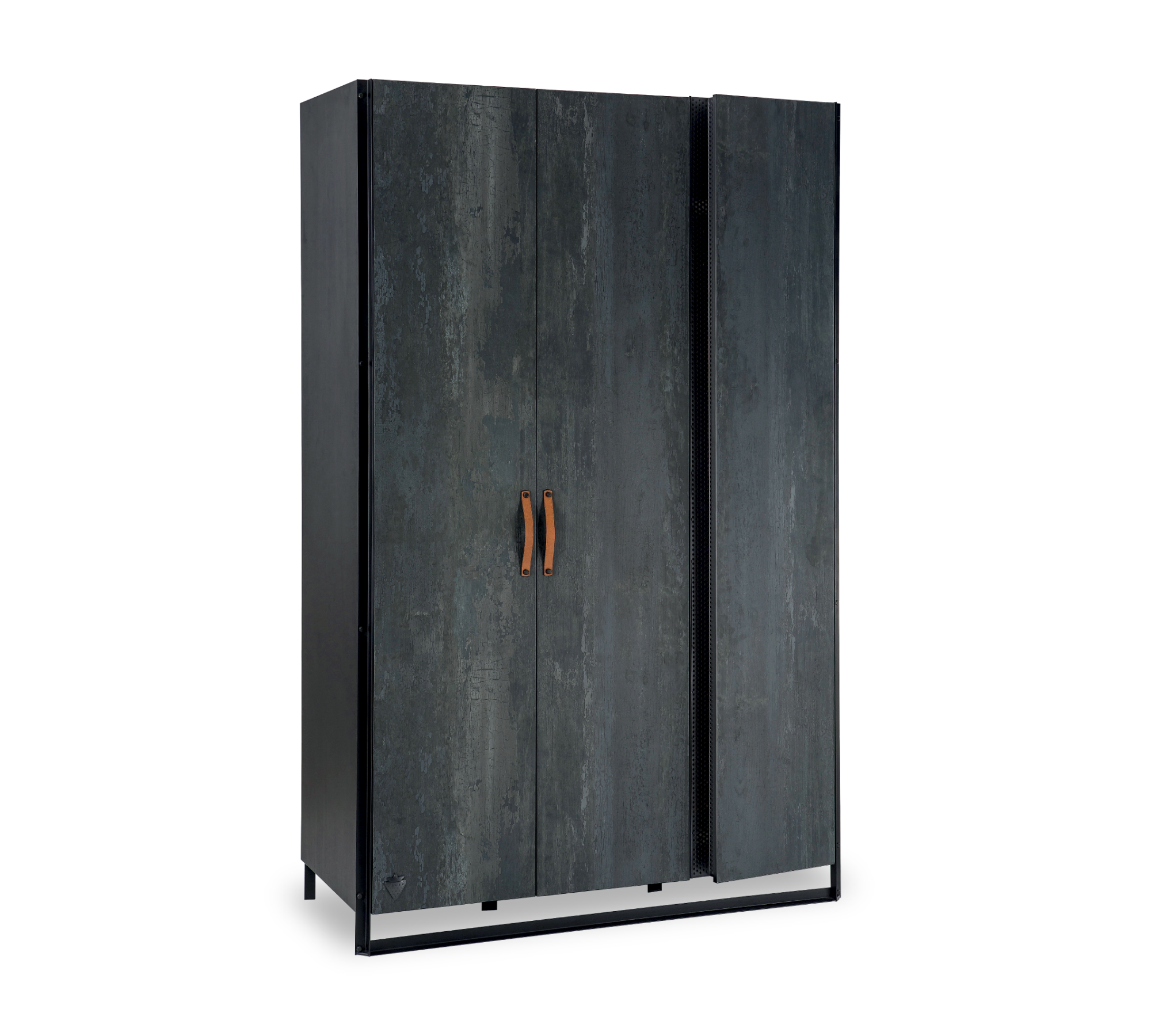 Armoire 3 portes en Dark Metal Leroy Merlin