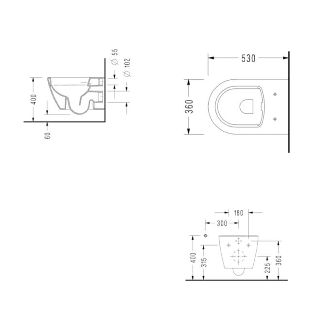 Cuvette serel sans sales bride