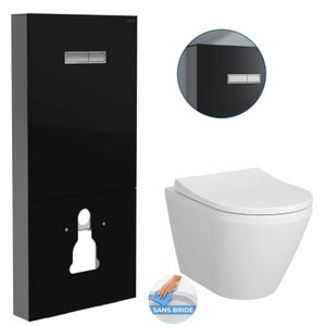 Brosse WC Suspendu Sultan Bronze - Déco Toilette Boutique