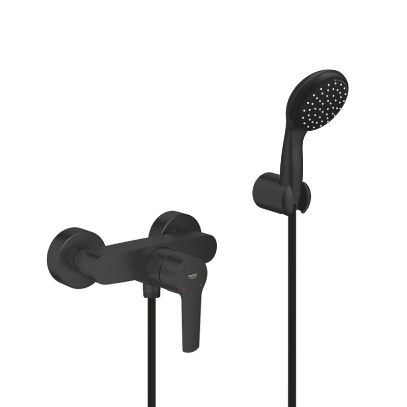 Grohe Set de douche mitigeur + Douchette 2 jets + support