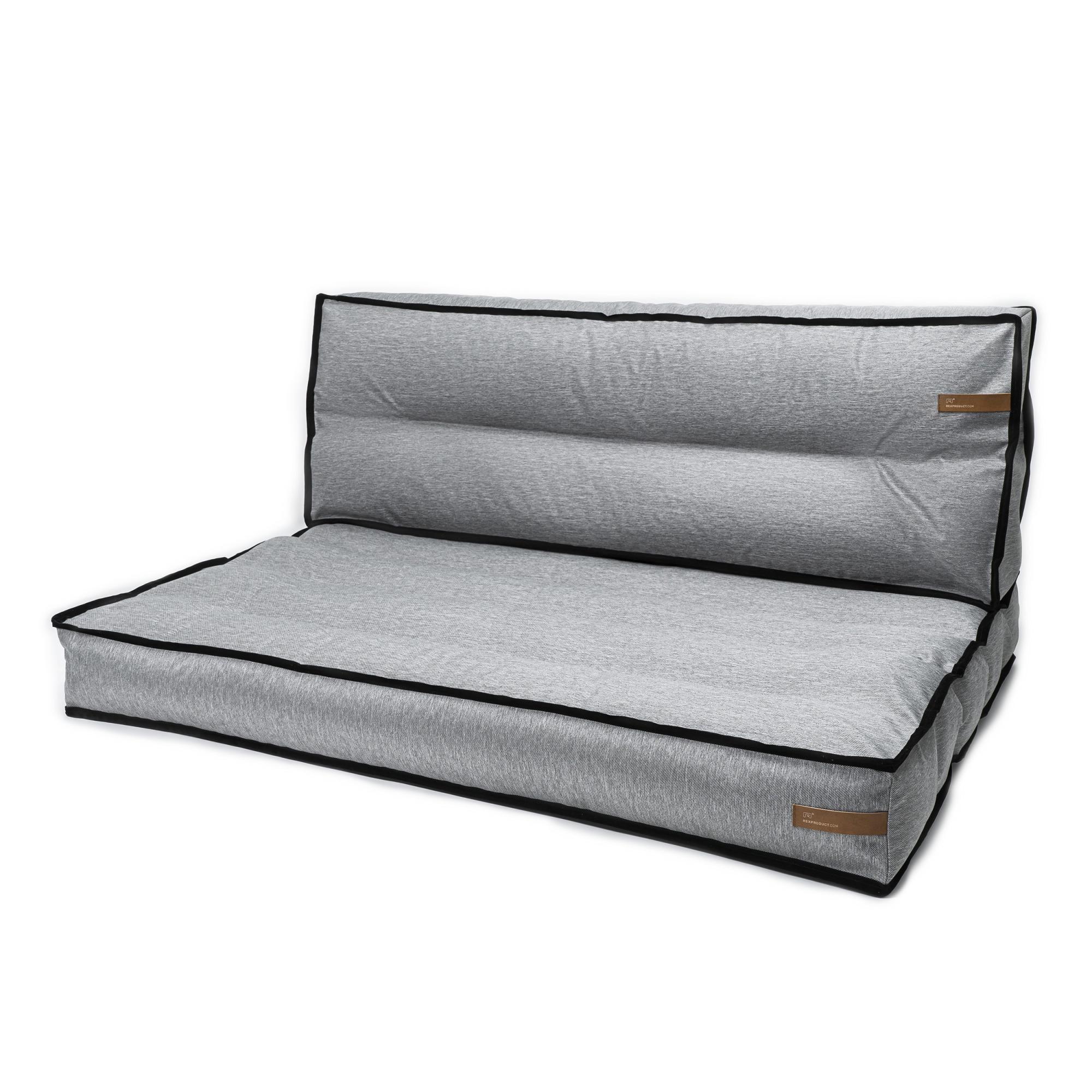 Cuscino Per Pallet, Set Di Cuscini Da Giardino Seduta 120x60 E Schienale 120x40 Cm Grigio Cuscino Per Pallet Interni Esterni 84277505 Cuscino Per Pallet, Set Di Cuscini Da Giardino Seduta 120x60 E Schienale 120x40 Cm Grigio Cuscino Per Pallet Interni Esterni 84277505