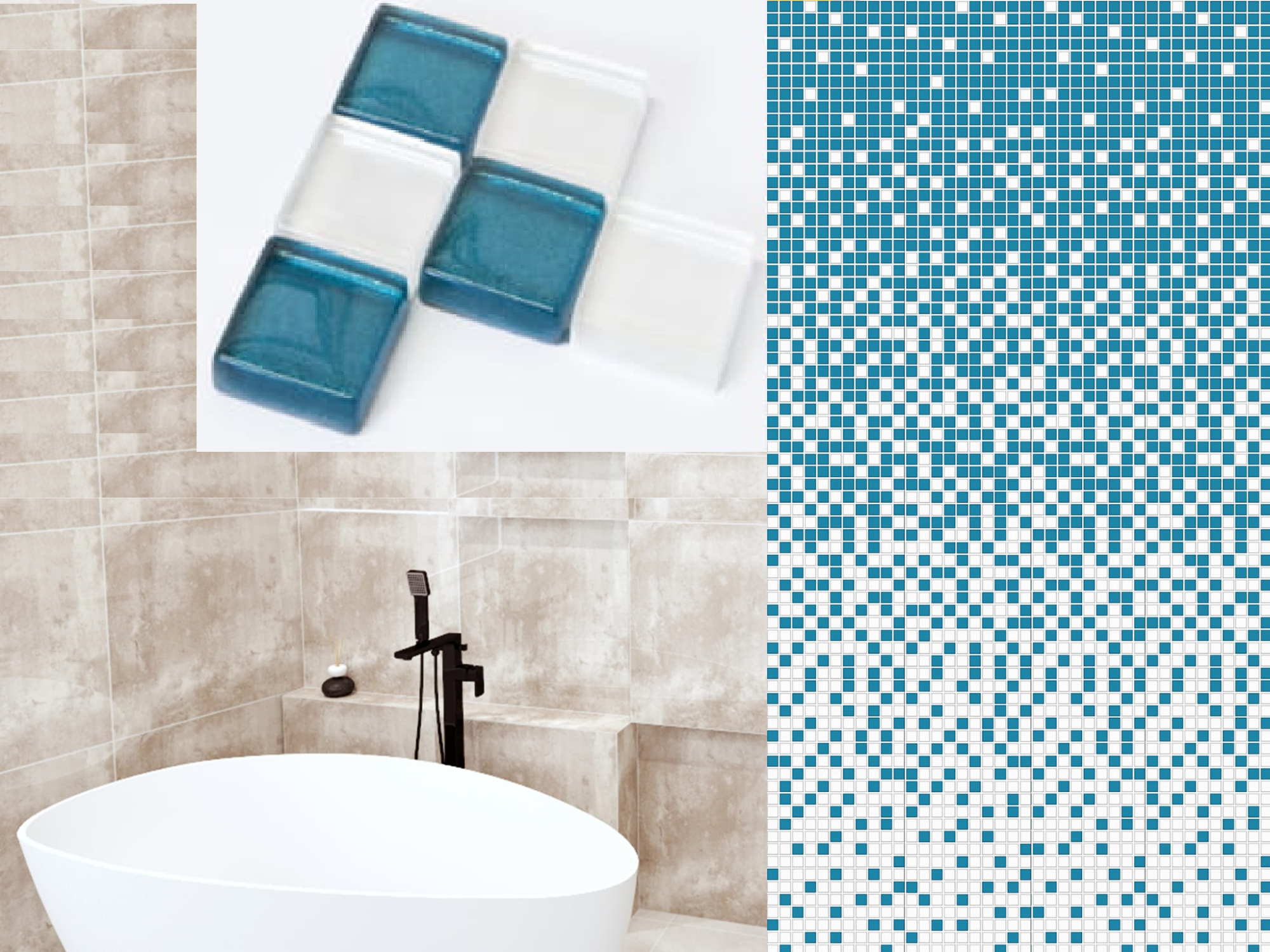 Mosaique De Verre Salle De Bain