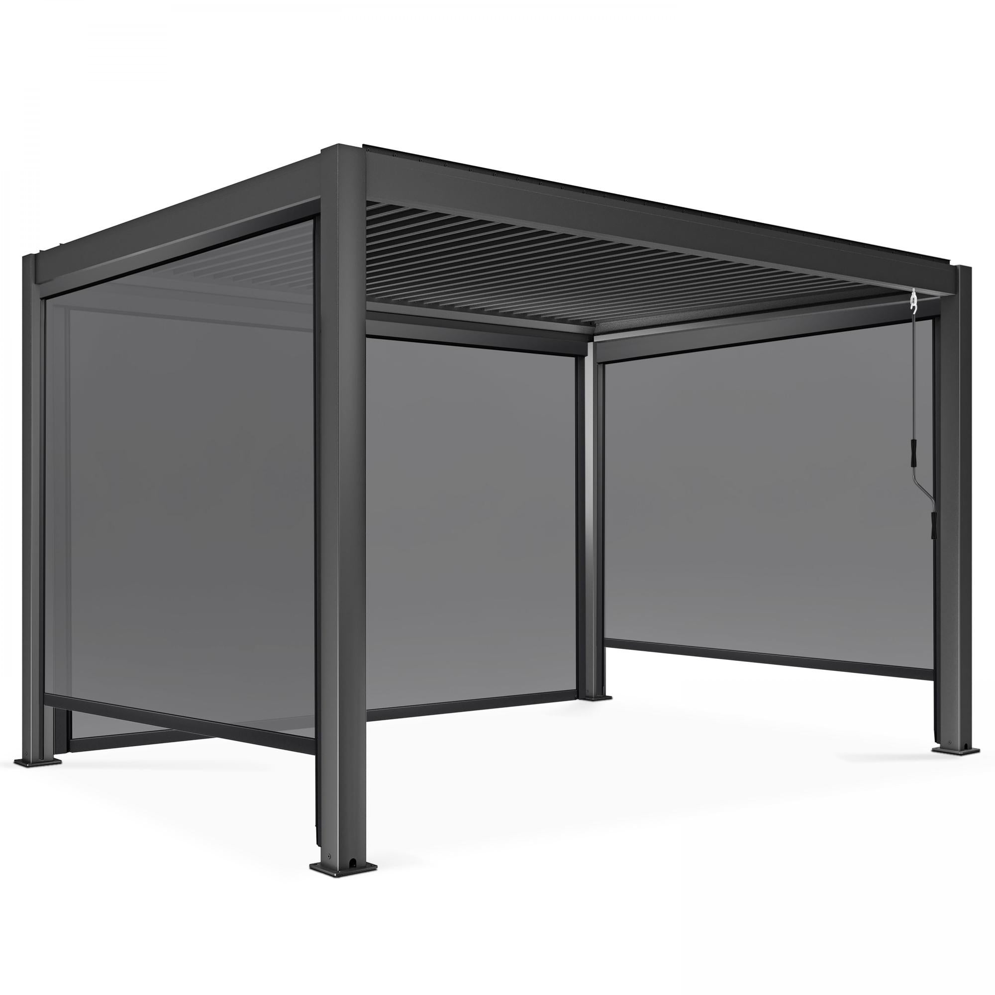 IKEA HANNALILL Tenda Grigia 57x98 Cm (1 Paio) - Cotone 100%, Con Nastro Per Pieghe, Linguette Nascoste, Lavabile In Lavatrice
