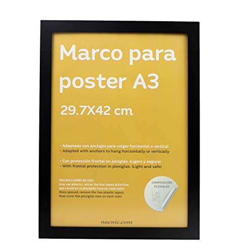 Marco para póster - 61x91 cm - Negro 