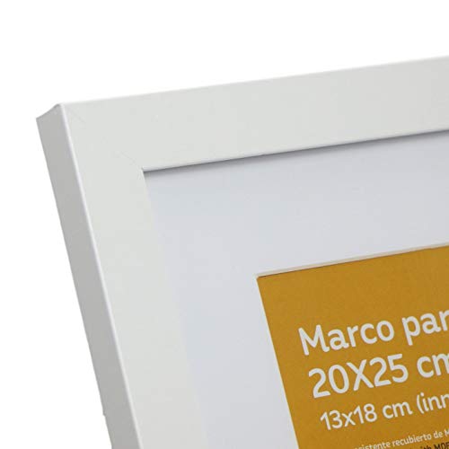 Marco Madera Blanco 3 cm 20X25