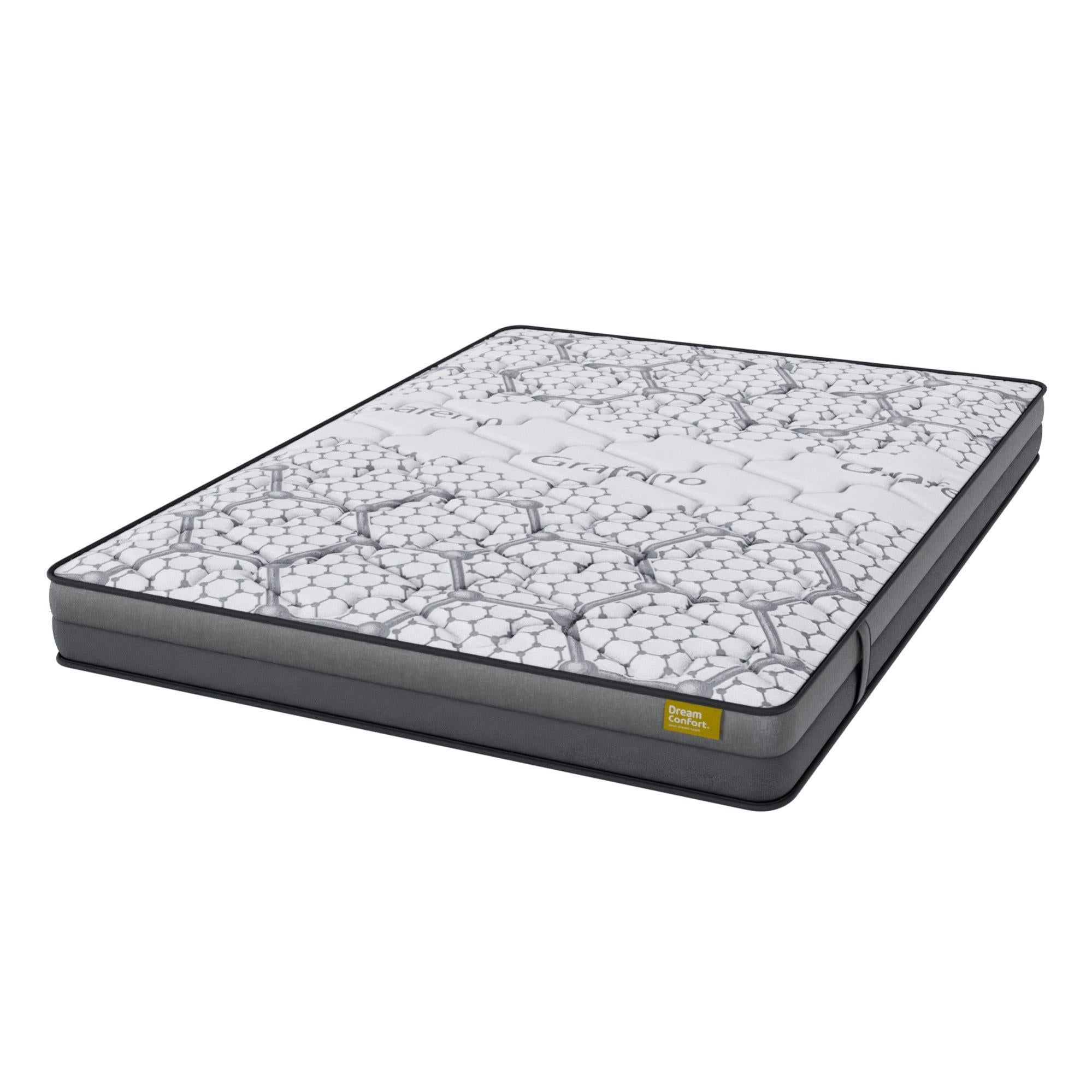 Matelas 90x200 Cm 25 Cm – Mousse Mémoire De Forme + Ressorts Poches 7 Zones, Fermeté H3