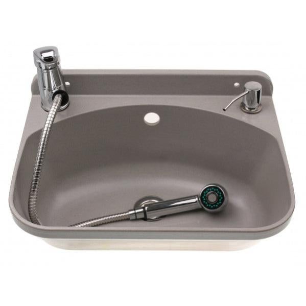 Ensemble evier + distributeur extérieur Leroy Merlin