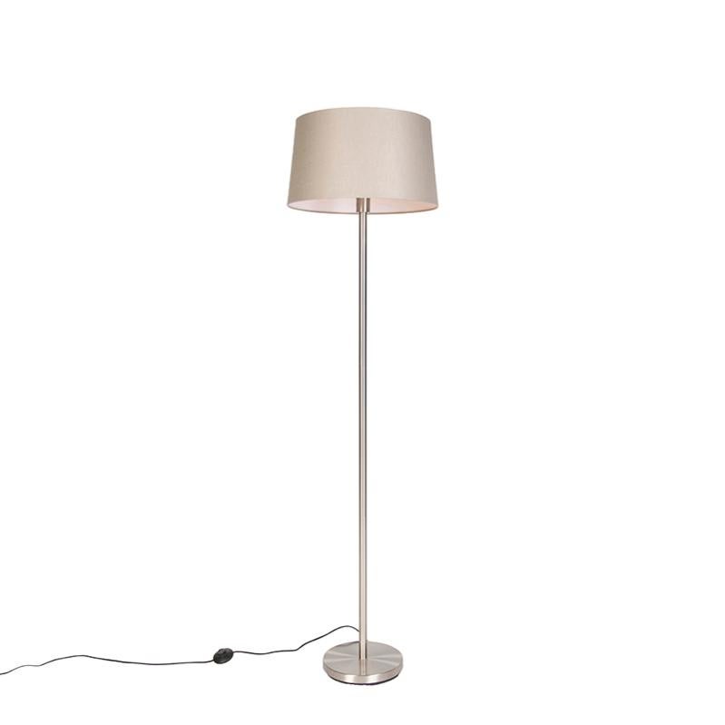 LOBERON Paralume Rettangolare Linderas – Velluto Color Talpa, Per Portalampada E14, Altezza 16 Cm - 6