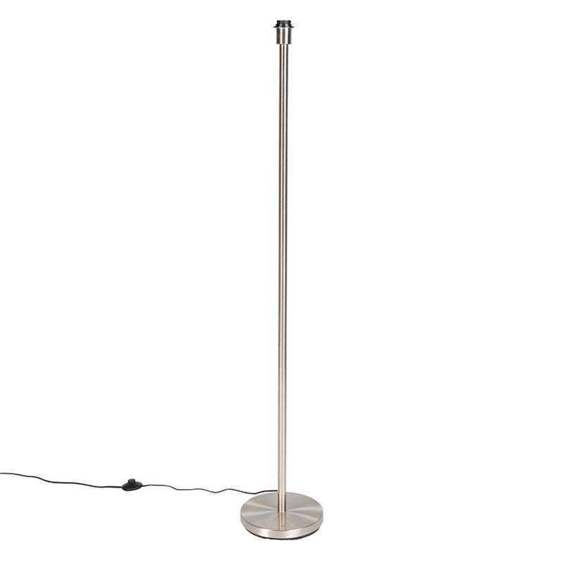 Lampada da terra in acciaio cromato Lamperti, 1970