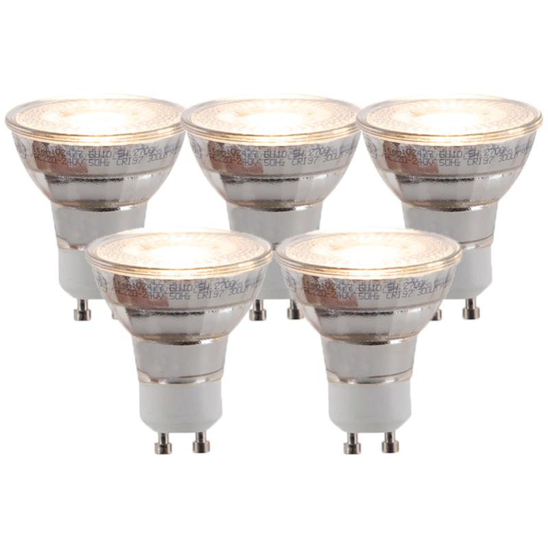 Lot de 5 lampes LED dimmables GU10 en 3 étapes 5W 300lm Leroy Merlin
