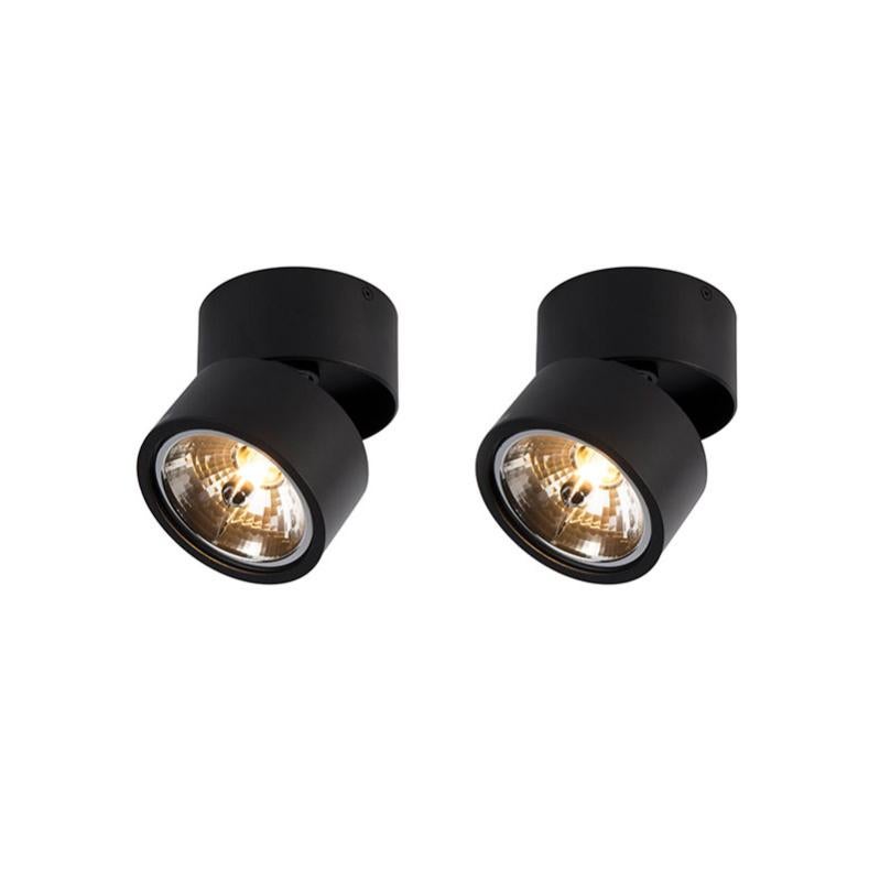 Auraglow Set Di 2 Faretti LED Wireless A Batteria Con Telecomando, Luce Bianca E RGB, Testa Regolabile 180°/360°, Timer 30/60 Min, Per Comodino, Vetrine, Armadi - 3