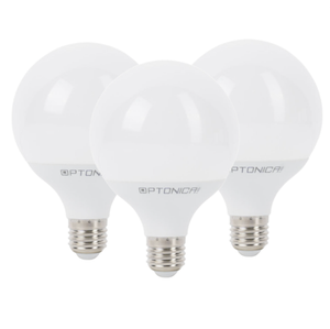 Lampadina led globo e27 12watt resa 70watt risparmio energetico 2700k pezzi  3