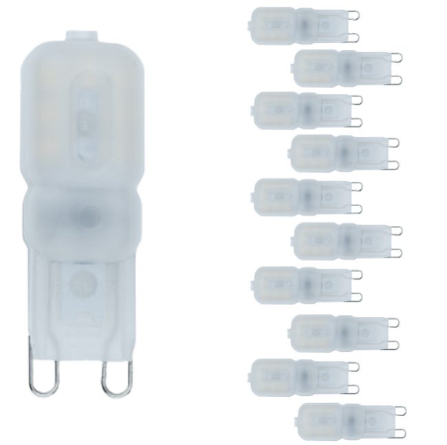 6 pezzi 9W Lampadina LED G9, Bianco freddo 6000K, 9W Equivalente 90W Lampada Alogena, Angolo a fascio 360 °, AC110-220V, Base in ceramica, No Sfarfallio, per Camera da Letto Soggiorno Cucina Sala 6 pezzi 9W Lampadina LED G9, Bianco freddo 6000K, 9W Equivalente 90W Lampada Alogena, Angolo a fascio 360 °, AC110-220V, Base in ceramica, No Sfarfallio, per Camera da Letto Soggiorno Cucina Sala
