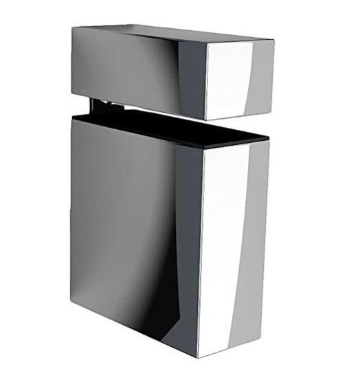 Mensola 60 cm in vetro temperato 7819-60 Gedy serie MAINE Cromato