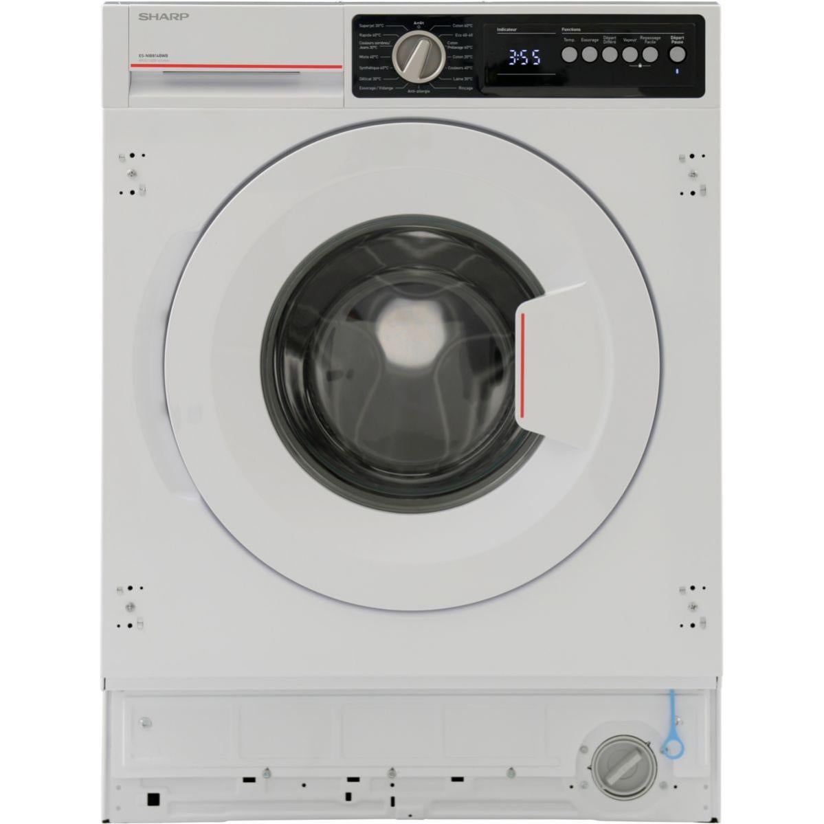 Lave linge hublot encastrable SHARP ESNIB814BWBFR Leroy Merlin — free download