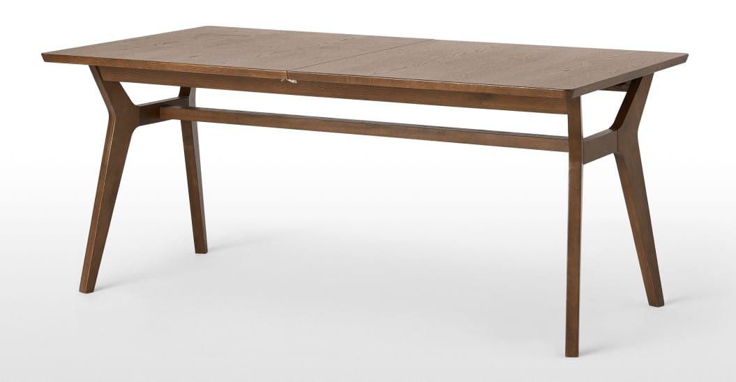 Jenson table rallonges ch ne teint fonc Leroy Merlin