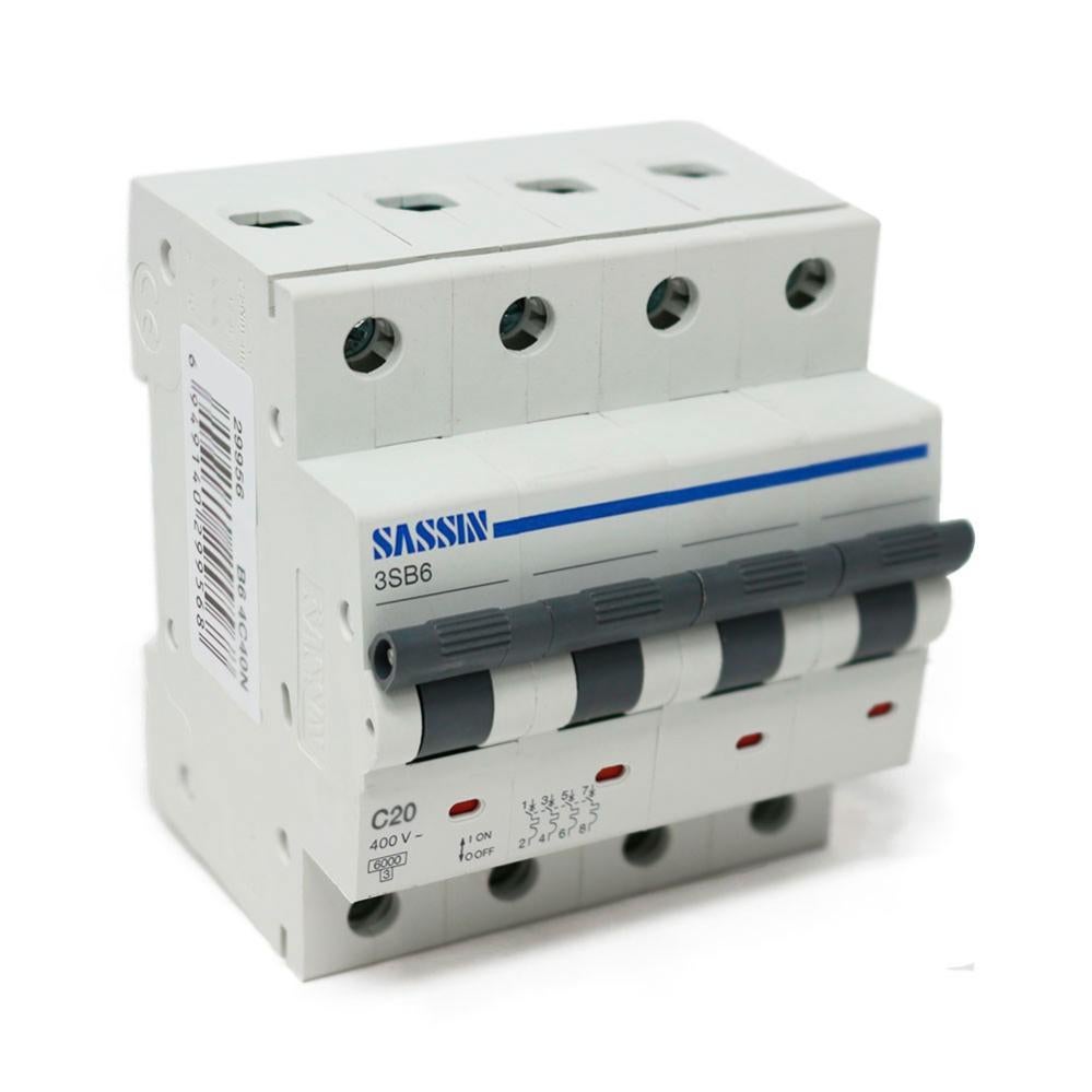 Seguridad Instalaciones Interruptor Automático Magnetotérmico Hager MU 4P 10A Curva C 6kA - Protección Para Circuitos Eléctricos Magnetotérmico Serie MU 4P
