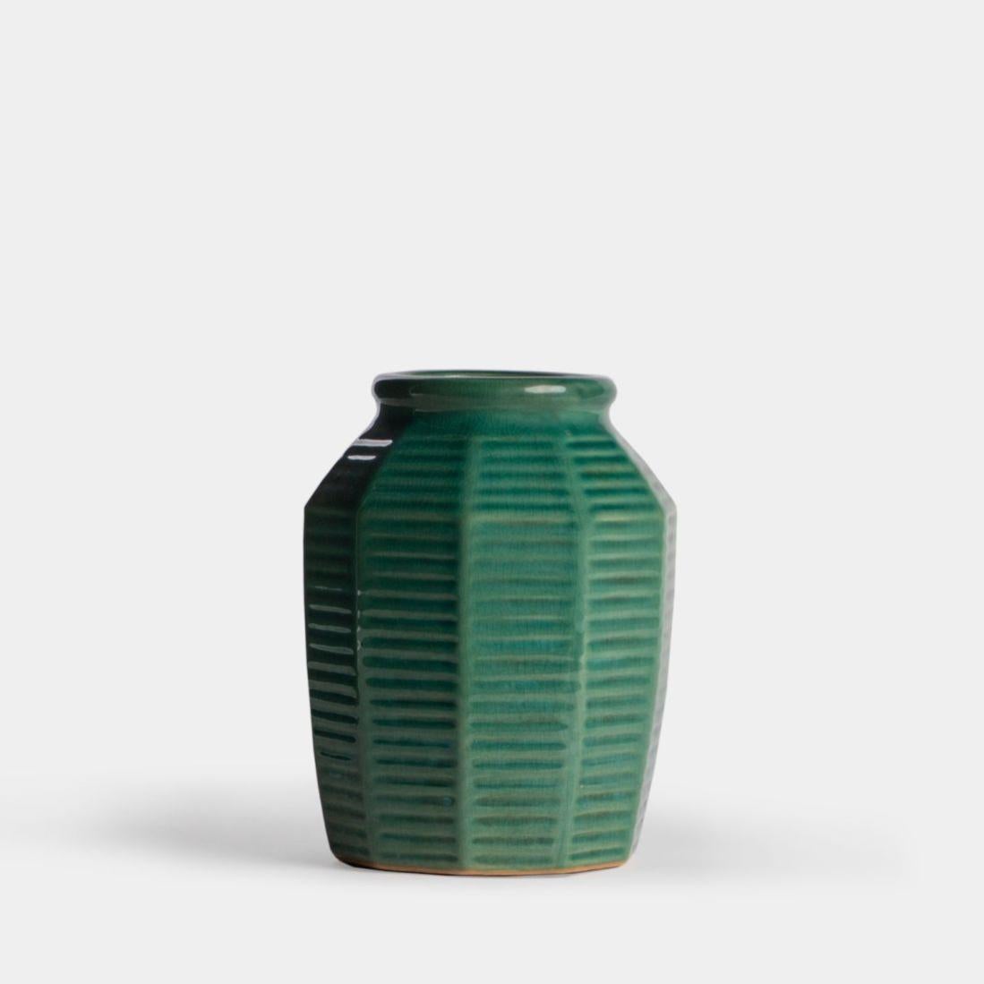 Copri Vaso in Ceramica Verde - Incanto - Plant Shop