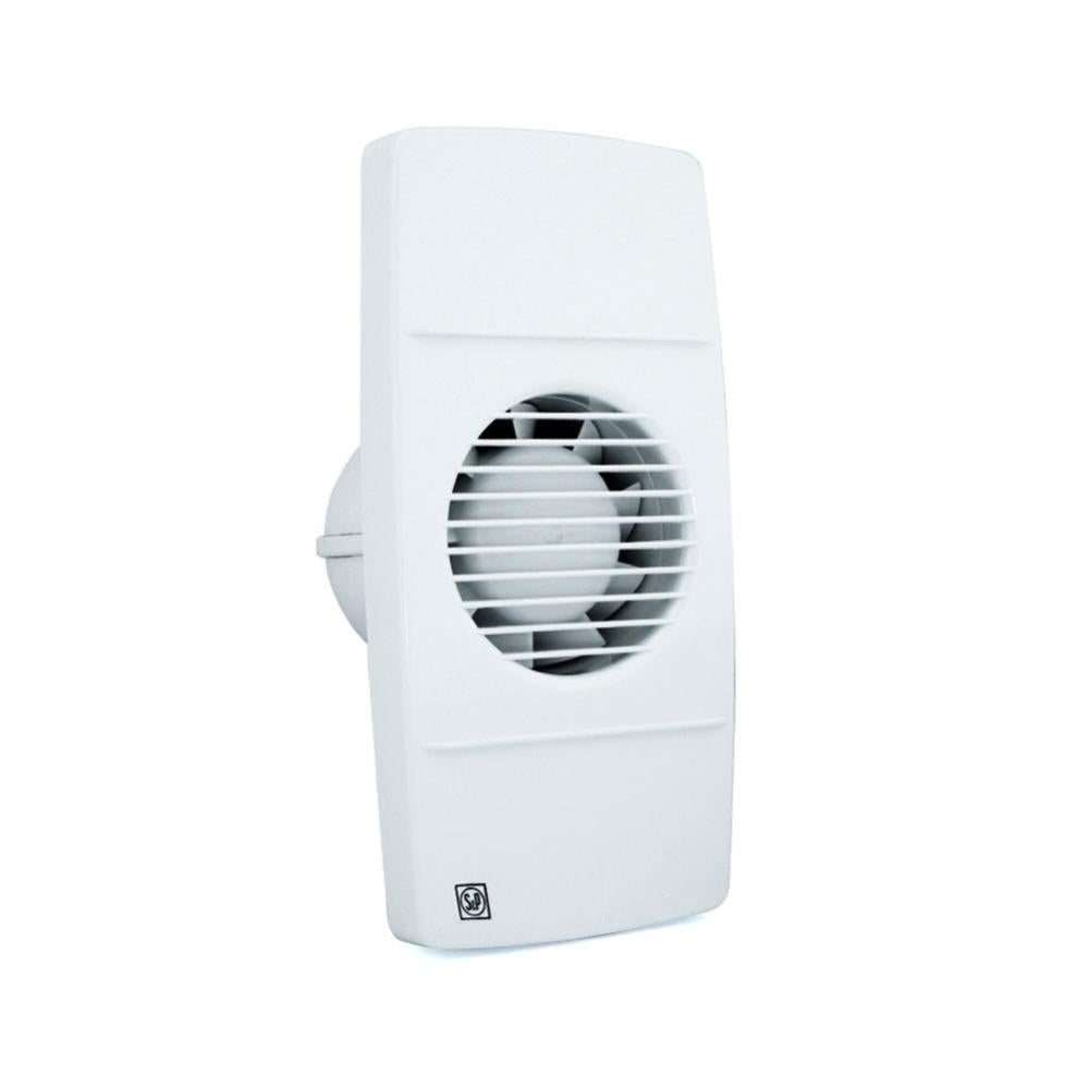 Extractor De Conductos Conducto 4 "100MM 100mm Temporizador Humidistato Ducha Inteligente Inodoro Extractor De Baño Ventilador De Escape Con Sensor De Humedad(220-240V 50Hz