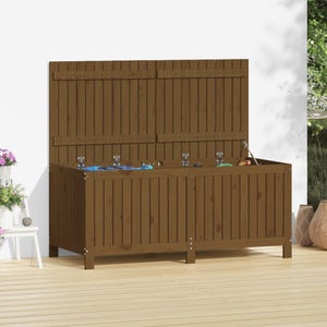 Coffre de jardin en bois de pin traité - 56 x 150 x 65 cm - Weka