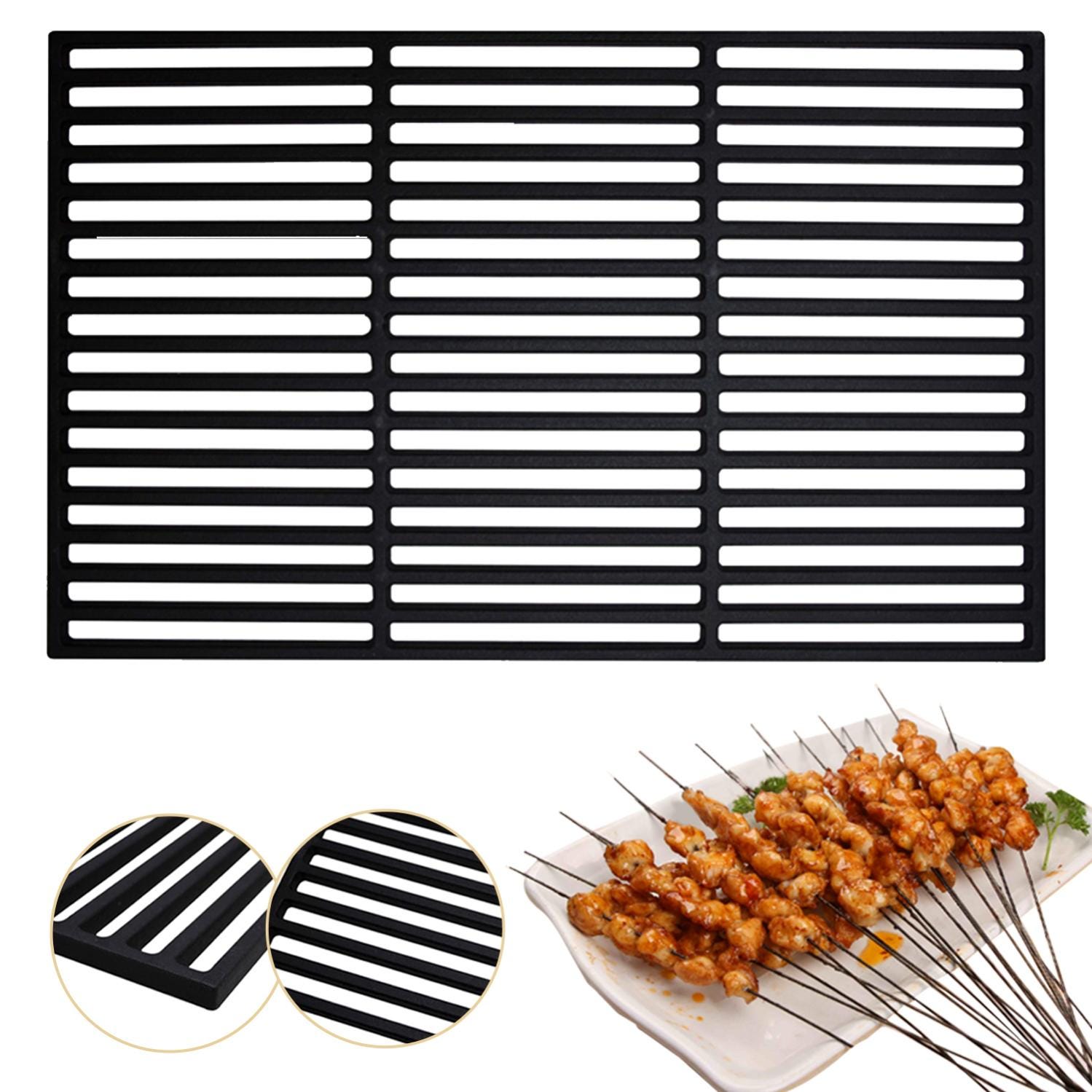 Grille De Barbecue 42x28cm Carr e En Fonte maill e Pour Barbecue Gaz grille-de-barbecue-42x28cm-carr-e-en-fonte-maill-e-pour-barbecue-gaz