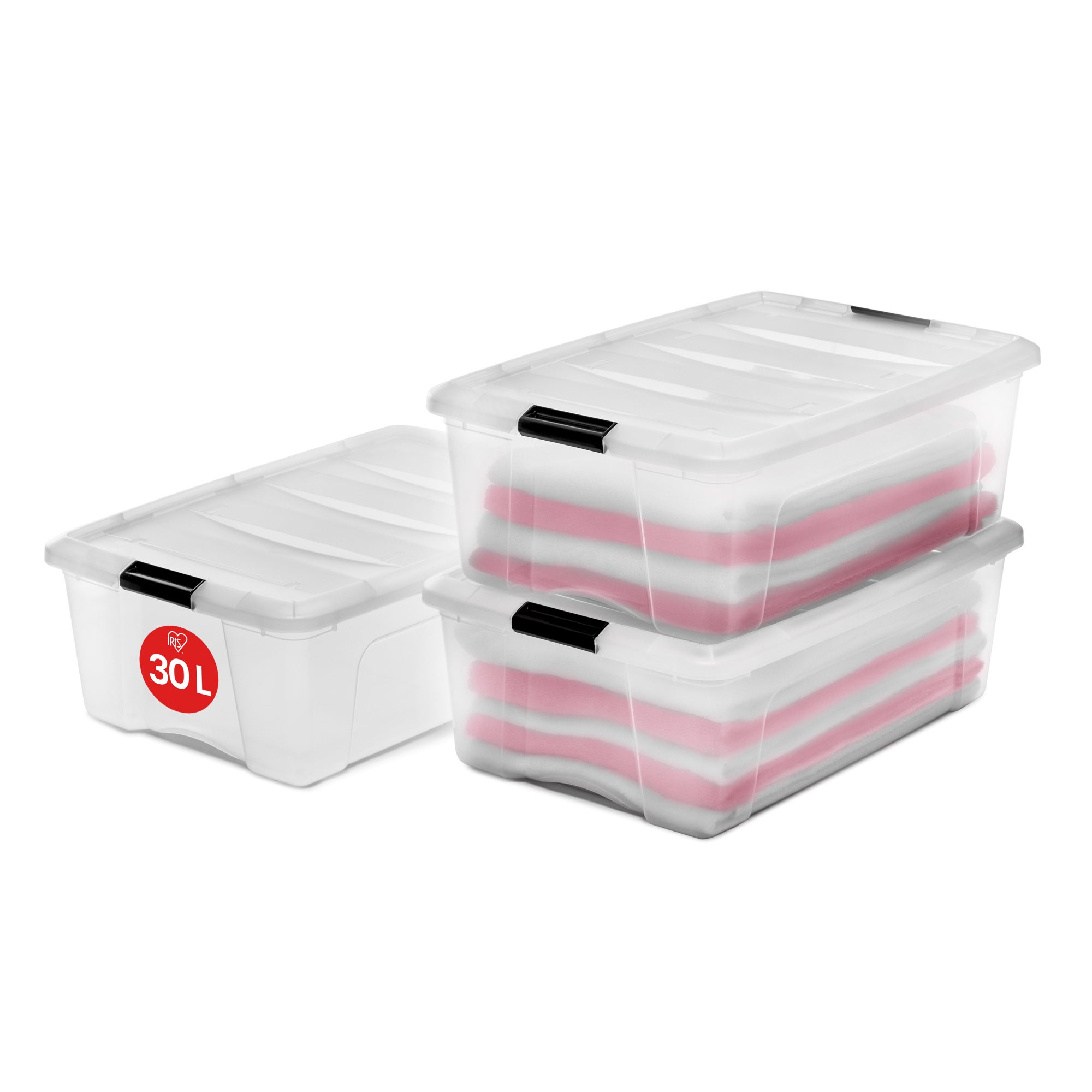 Iris Ohyama Lot De 3 Boîtes De Rangement Top Box Tb-15 - Plastique - à Prix  Carrefour