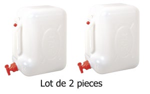 Bidon 30l plastique alimentaire avec robinet Ø 55 mm - CW10717 