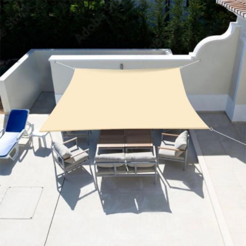 Telo Parasole Rettangolare 1.5x3.4m Impermeabile E UV, Con Occhielli In Alluminio, Perfetto Per Balcone, Giardino O Patio – Resistente E Facile Da Montare