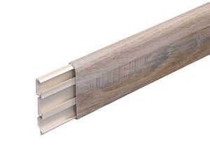 Goulottes Cache-câble en PVC dur grain de bois, Couvre-câble de