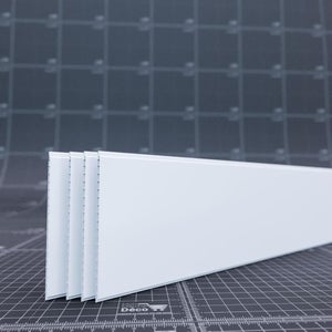 Lambris PVC 4m bois fin Blanc (vendu à la botte)