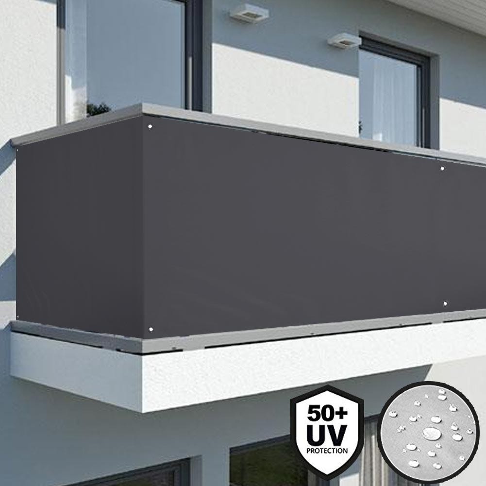 Copri Balcone per Ringhiera, Frangivista Schermi Divisori e Protettivi per  Balconi 90X500cm/90X2500cm, HDPE con Funzione di Protezione UV Dust-Colore
