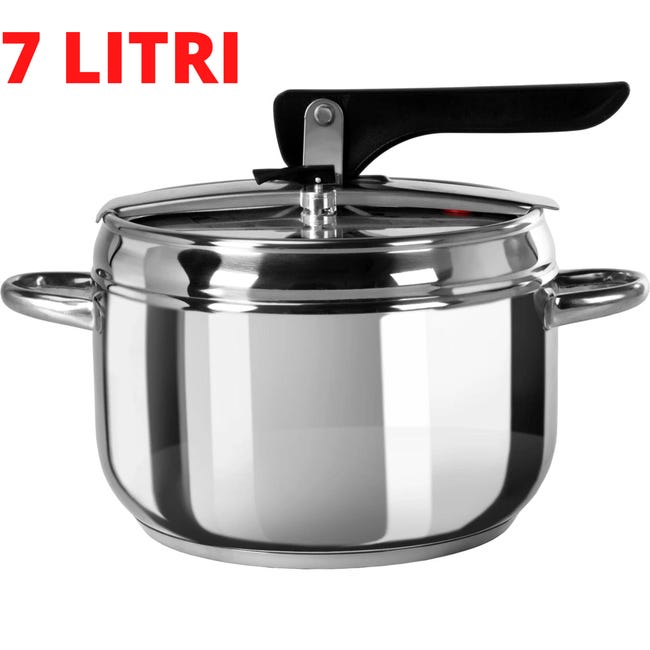 Pentola A Pressione Inox 5 7 Litri Induzione Cottura A Pressione pentola-a-pressione-inox-5-7-litri-induzione-cottura-a-pressione