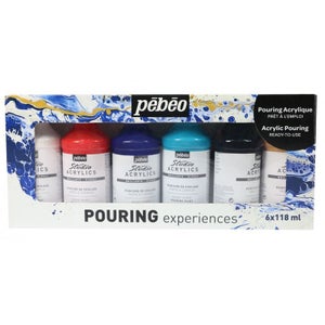 Set peinture acrylique - 12 Pastel x 12 ml + 6 Fluo x 12 ml + 12 Basique x  12 ml