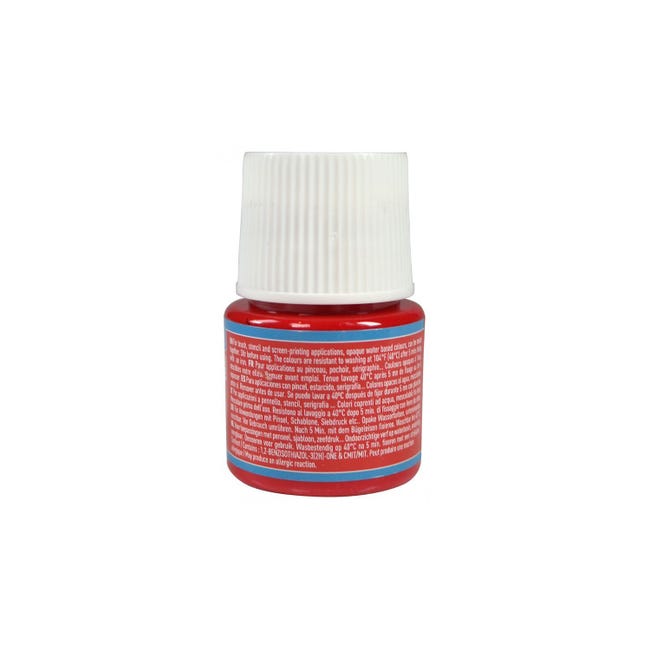 Piccolino Teinture textile pour tissus foncés, rouge 250 ml – Peinture pour  tissu très couvrante