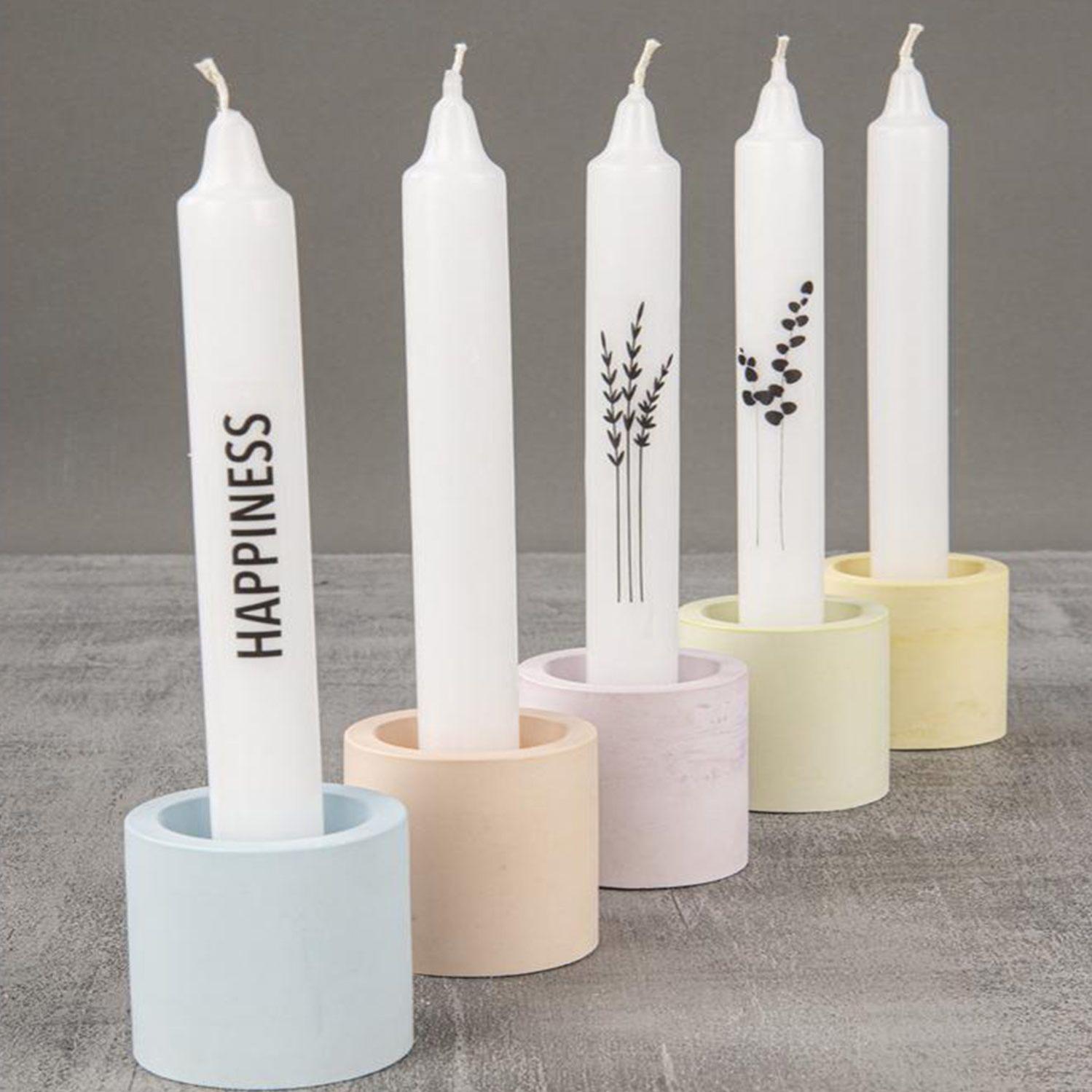 Moule à Bougeoir En Silicone Forme Chat - Pour Création Bougies, Résine, Ciment, Décoration Fêtes