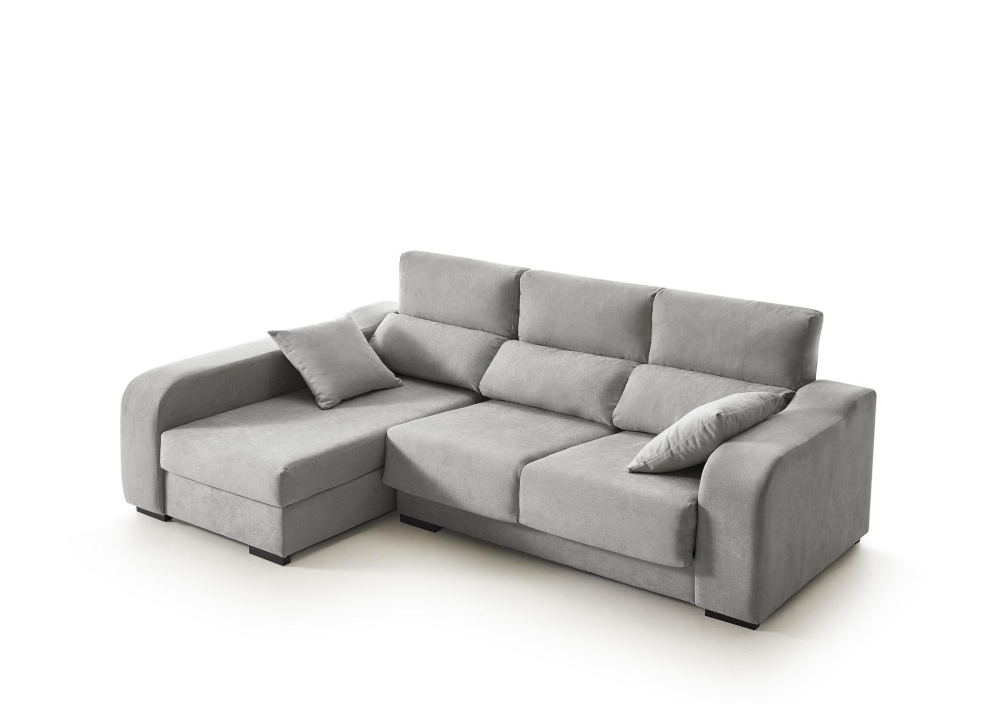 Fodera Sostitutiva Comfortly Per Divano IKEA Nockeby 2 Posti Con Chaise Longue Sinistra | 11 Pezzi In Microfibra Corona | Lavabile E Resistente