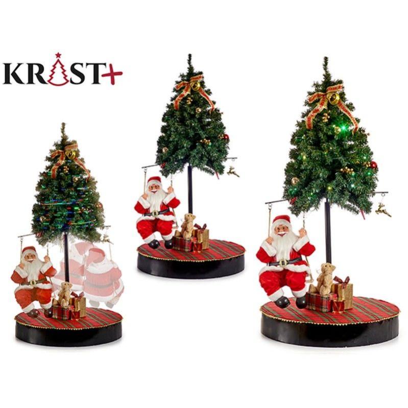Figurine Goebel Père Noël Avec Couronne - Déco De Noël En Faïence Multicolore - Modèle 51001551