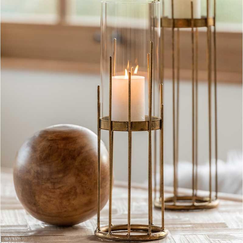 Glasseam Lot De 24 Bougeoirs En Verre Cristal Avec Bord Doré En Vrac, Petites Bougies Chauffe-plat Vintage Pour Table à Manger, Centre De Table, Décorations De Mariage Et De Noël