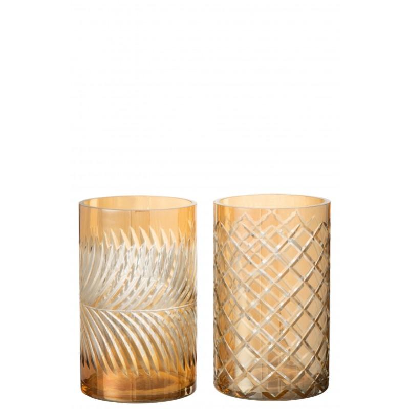 16 Photophores Dorés En Verre - Pour Bougies Chauffe-plat - Décoration Mariage, Noël - Diamètre 5.5cm