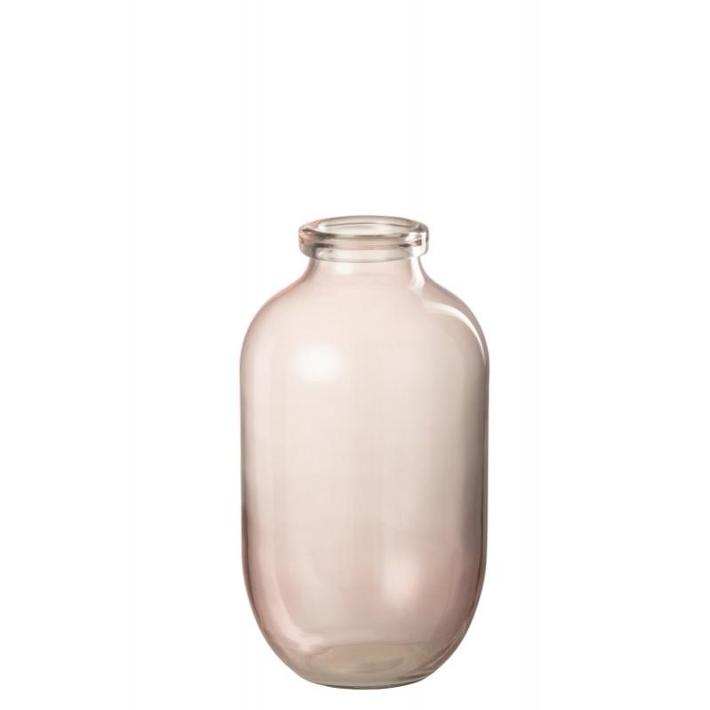 Vase en verre rose 20x20x35 cm Leroy Merlin