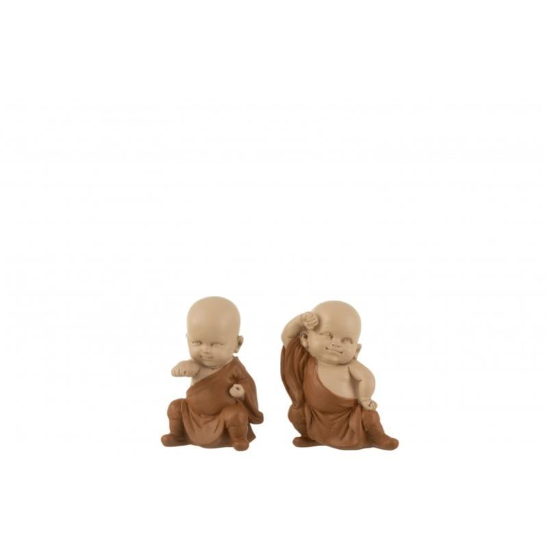 Lot De 4 Figurines De Moines En Résine - Porte-Bonheur Ne Voir, Entendre, Dire Et Faire Le Mal