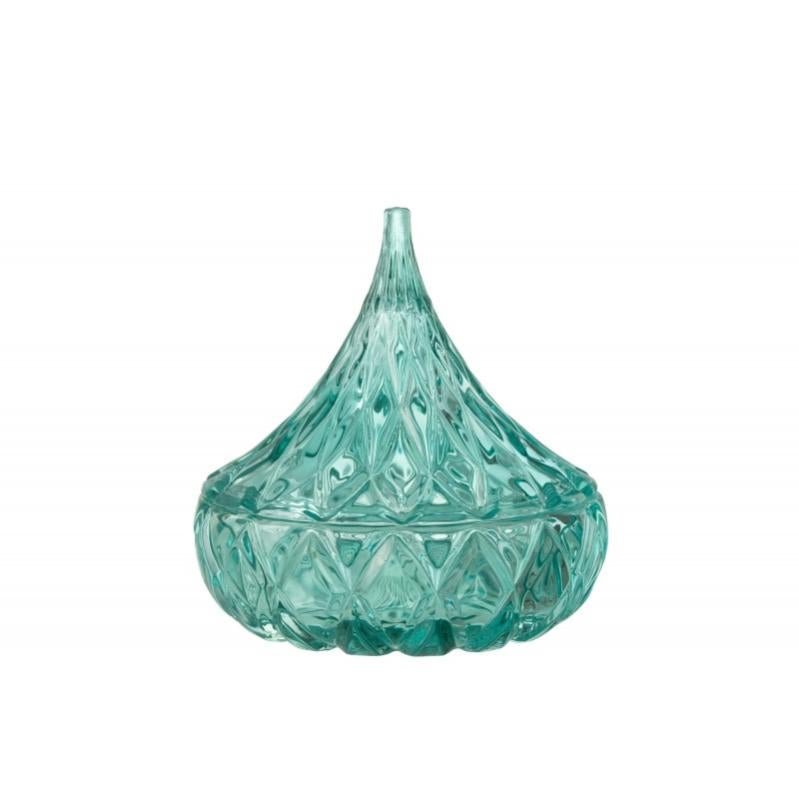 Pot en verre Azur 12.5x12.5x13 cm Leroy Merlin