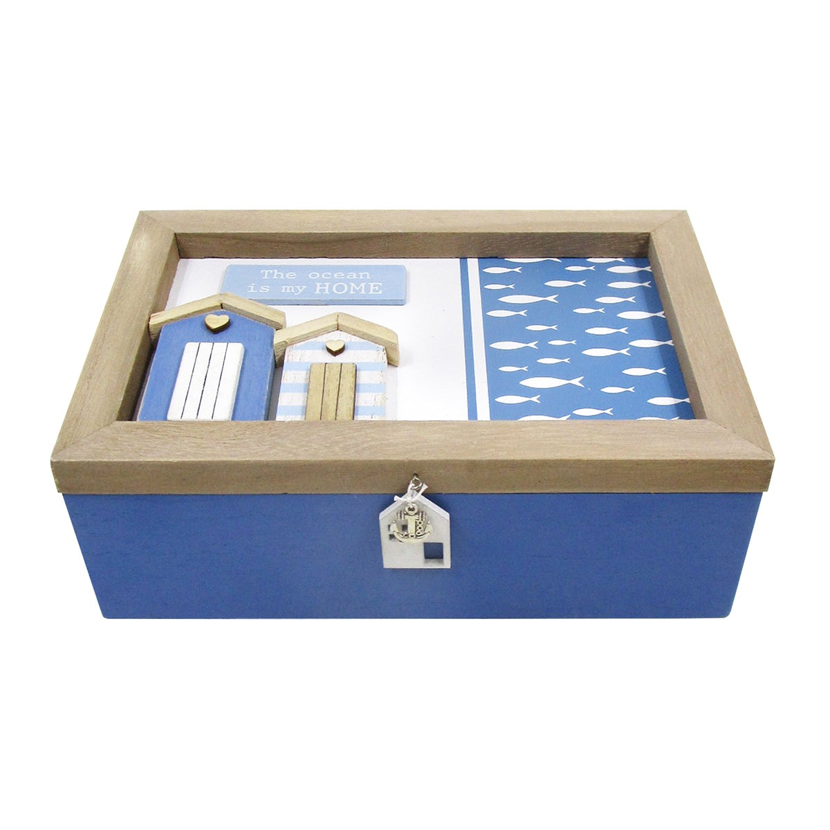 Origen home decor - organizador té beach cocina | te azul - 8x16x24 cm