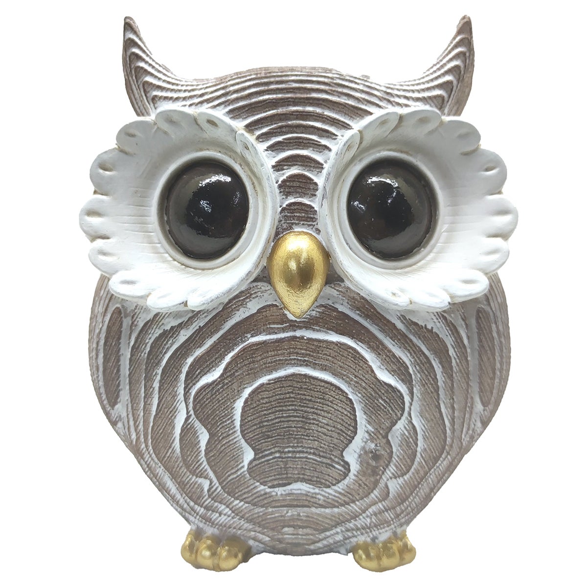Origen home decor - figura búho figuras | buhos gris - 12x6x10 cm